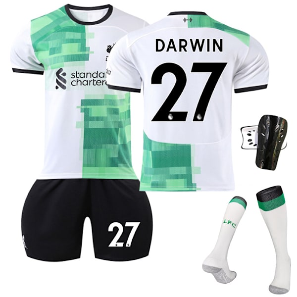 23/24 Liverpool udebanetrøje sæt med sokker og beskyttelsesudstyr 27 Nunes #2XL