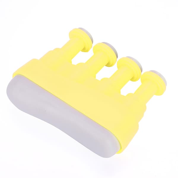 PUNK Hand Finger Exerciser Grip Training Strengthener för gitarr bas piano spelare gul
