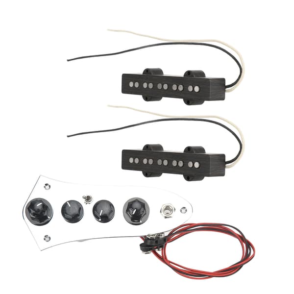 Gitarrbas Pickup Set Standard Ersättning 5 Strängar Metall Plast Pick Up Wired Bass Control Board Kit