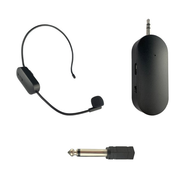 Trådløs mikrofon headset, 165ft rekkevidde, arbeidstid 6H, 1/4'' plugg, trådløs headsetmikrofon ＆ håndholdt mikrofon 2 i 1, for karaokehøyttaler