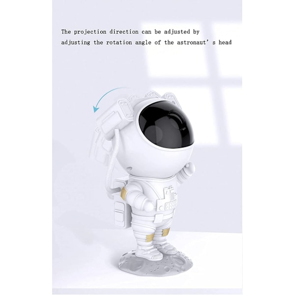 Astronaut Stjärnhimmel Projektor med Fjärrkontroll LED Stjärn Nebuli Nattljus USB-driven Jul Fest Barn Hem Sovrum Dekor Gåvor