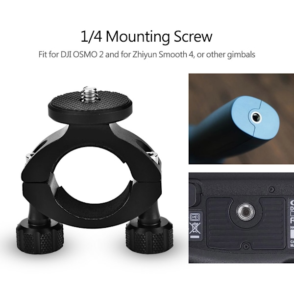 Cykelhandhållen Gimbal Stabilisator Klämma Montering för DJI OSMO Zhiyun Smooth 4(för Mountainbikes)