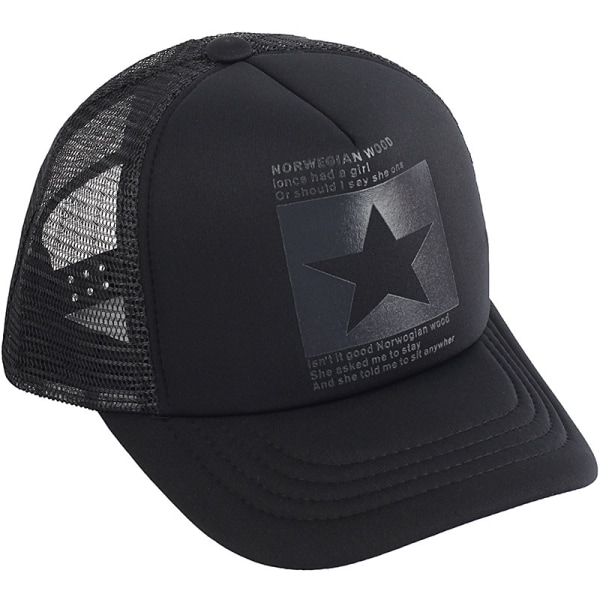 Pentagram cap vuxen unisex hip hop cap med platt cap