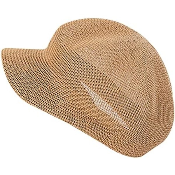 Sommarhatt i halm för kvinnor, visir, nyhetspojke, målarhatt