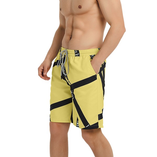 Roliga badbyxor för män Quick Dry Beachwear Sport Löpning Swim Board Shorts-DK026