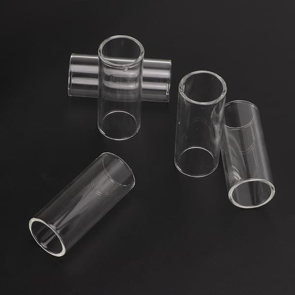 5PCS Elektrisk Gitarr Slides Transparent Glas Cylindrisk Slide Tone Bar 61MM Längd