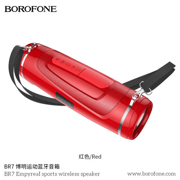 Borofone Pineapple Wind BR7 Sports Bluetooth högtalare 5 färger Blandad frakt utomhus subwoofer Bluetooth högtalare