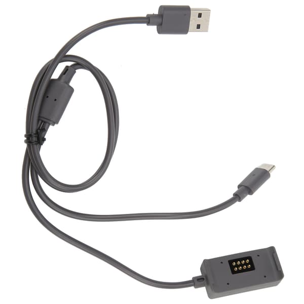 TELESIN 2 i 1 Magnetisk Laddningsbas 65cm med Typ C-kabel USB2.0 Dataöverföring för DJI Action 2
