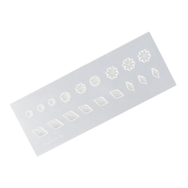 Nagelkonstmallar 3D Silikon Akryl Nagel Snidad Form DIY Manikyrverktyg 1#