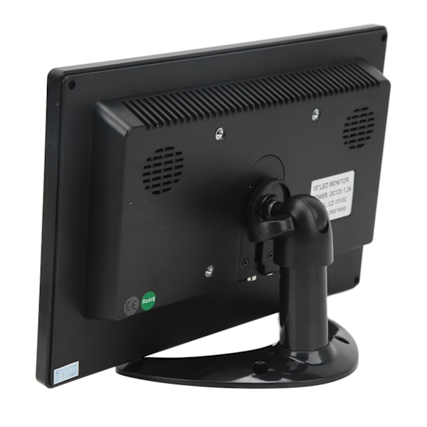 10,1 tums TFT LCD-skärm Bärbar HD-färgskärm med VGA AV BNC USB DC HD-multimedia-gränssnitt 100-240V EU-kontakt