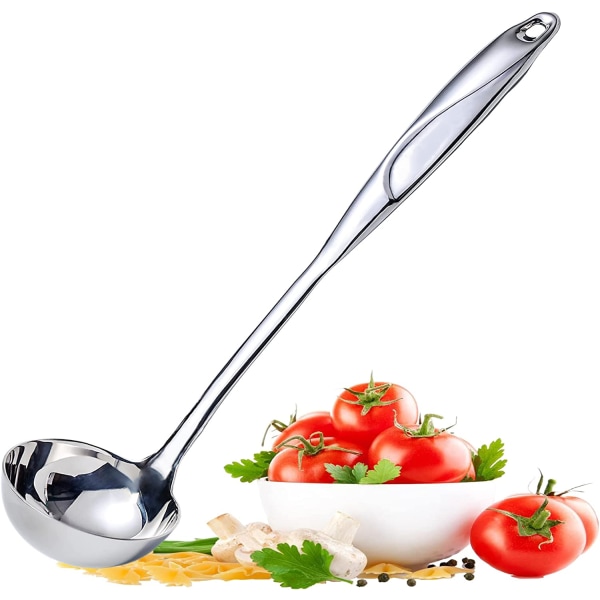 High Grade Kitchen Ladle, Soup Ladle,Cooking Ladle for Soup,Heat-proof Design of Hollow Handle,Stainless Steel Ladle for Cooking