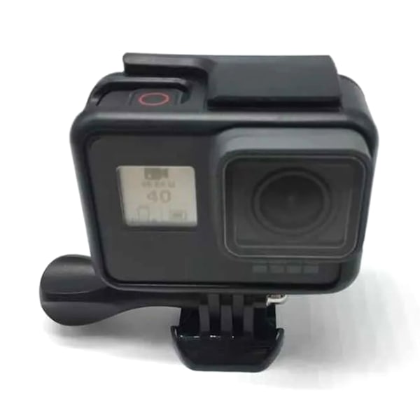 Ramfäste för Hero 5 Hero 6 Actionkamera Skyddande Ramfodral med Reserverad Mikrofonöppning Svart