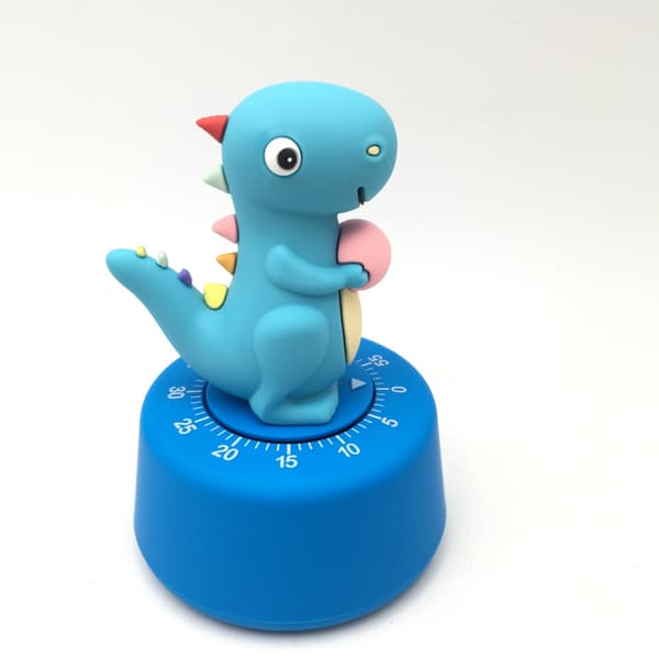 4-pack kökstimer i dinosaurieform, mekanisk timer för energibesparing och miljövänlig timer för bakning, stekning, matlagning av ägg, dinosaurie.