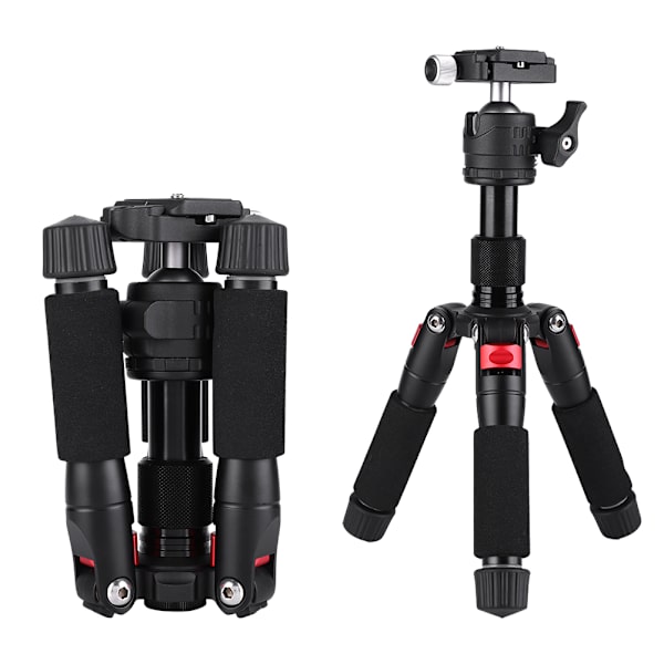 K521 Mini Bärbar Skrivbord Utbyggbar Stativ för DSLR Spegelreflexkamera Röd