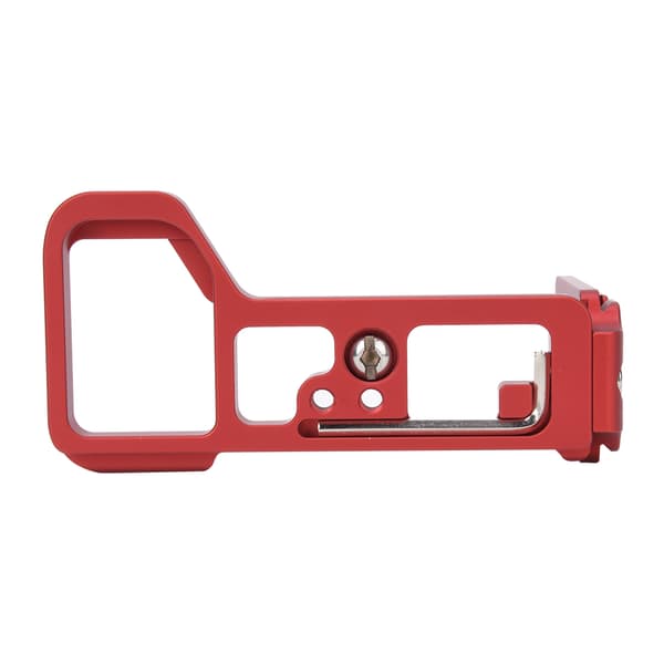 Lodret optagelse Quick Release L-pladeholder Håndgrebbeslag til Sony ILCE-7RM4 A7R4 A7RM4 Spejlløst kamera Rød