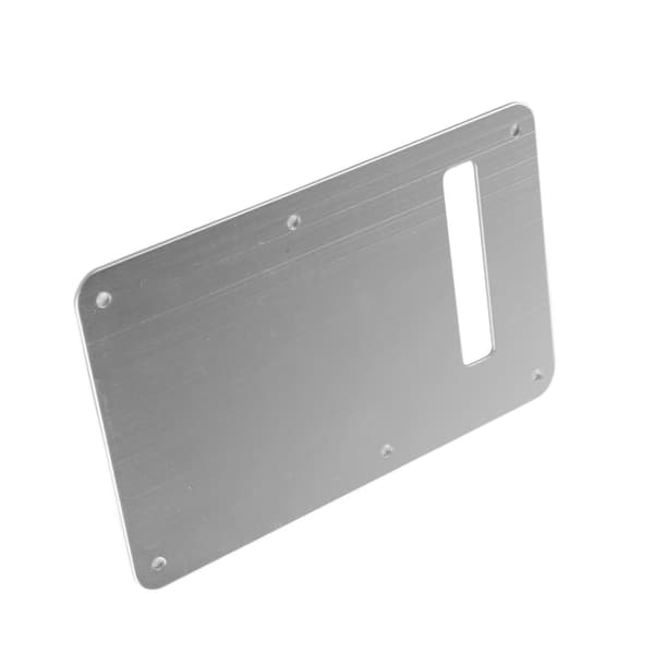 Elektrisk gitarr bakre bakplatta fjäderöverdrag aluminiumlegering slät utseende gitarr bakplatta silver
