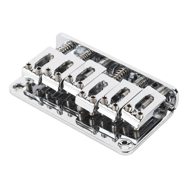 6-strängad gitarrstallersättning i zinklegering, elektrisk gitarrstall, sadelstall, musikinstrumenttillbehör, silver