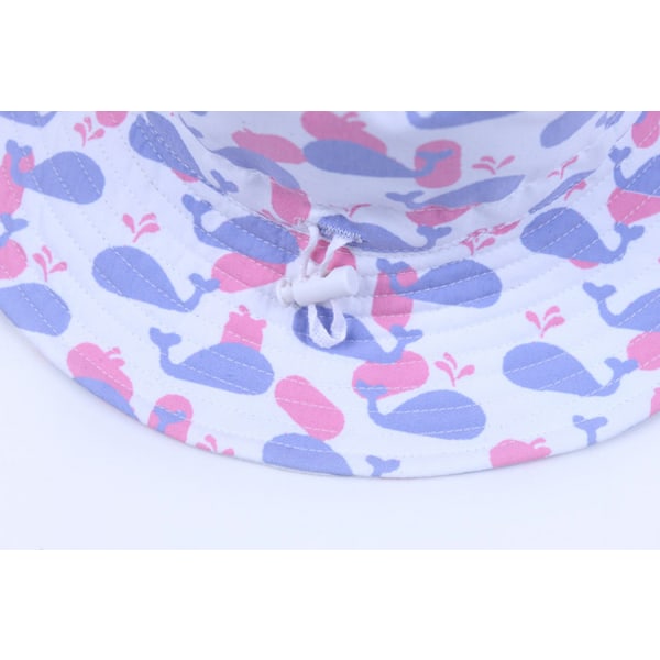 Solhatt for barn, jenter, bøttehatt, strandhatt for småbarn, bredbremmet sommerfiskehatt, justerbar caps for jenter