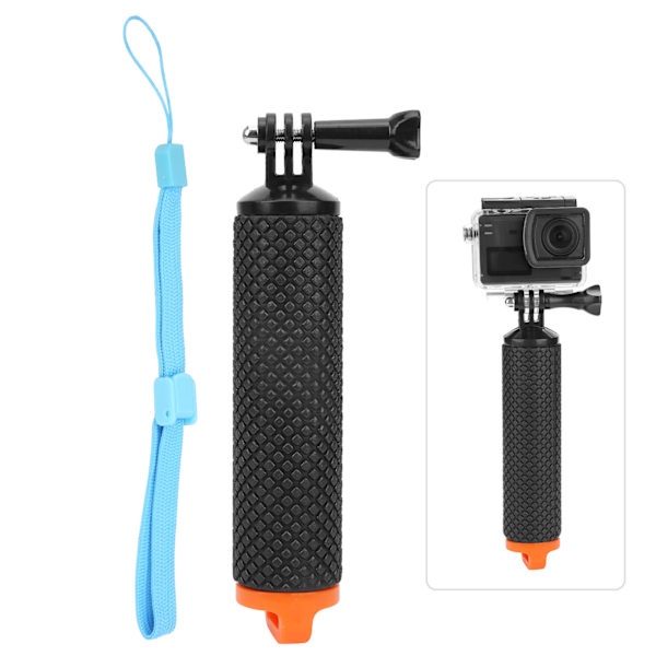 Vattentät flytande handgrepp dykning selfie stick monopod för OSMO ACTION för GOPRO 9Orange
