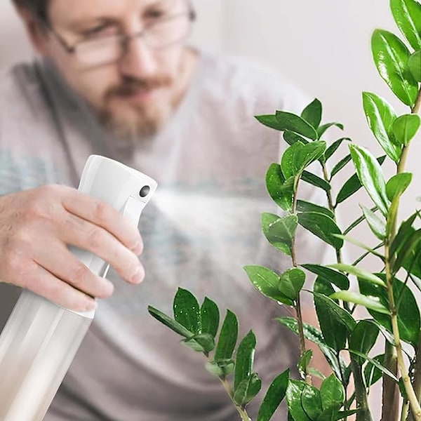 Hårsprayflaska, 200 ml kontinuerlig vattendimma sprayflaska tom fin dimma frisörsalong sprayflaska för lockigt hårstyling, växter, husdjur, H