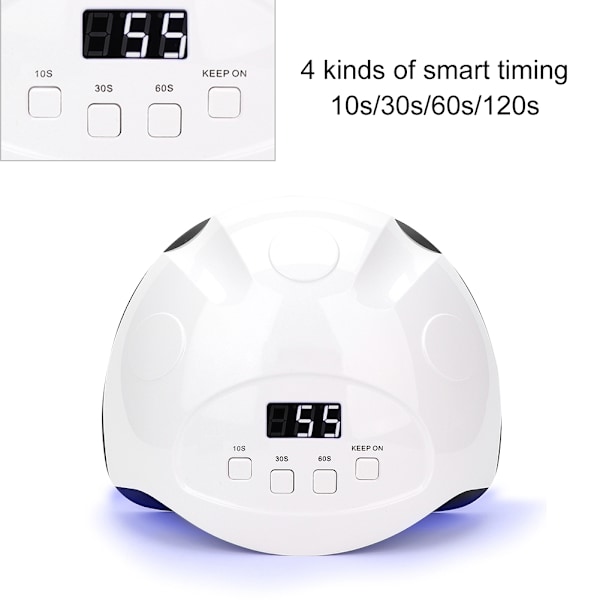 90W Nagelkonst UV LED-lampa Ljus Nagel Gel Torktumlare Härdande Polermaskin