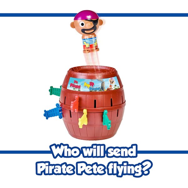Pop Up Pirate Classic T7028 Brætspil, Engelsk sprogversion, Fra 4 år
