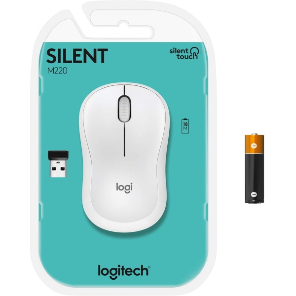 Logitech M238 trådløs mus for bærbare datamaskiner, stasjonære datamaskiner, hjem, VM-fans, USB-kabelmus, boblende vin