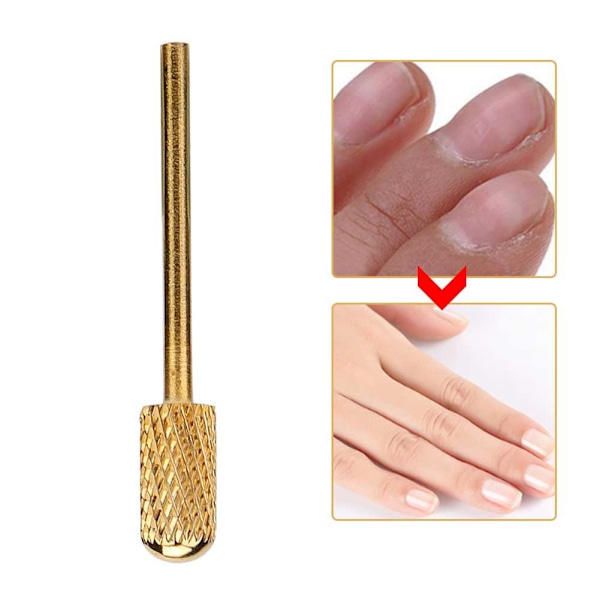 Nagelborrbit Tungstenstål Nagelslipningshuvud för Manikyrborrmaskiner Poleringsverktyg F#