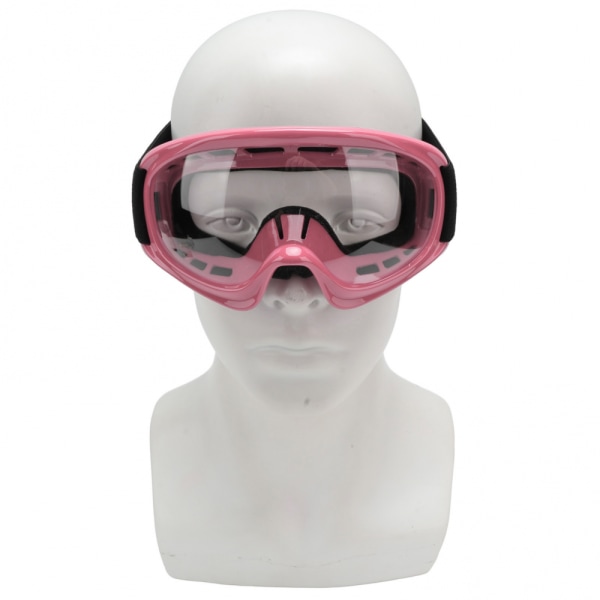 Terrängcykelglasögon för barn, slagtålig, UV-skydd, vind- och dammtät, motorcykelglasögon - rosa