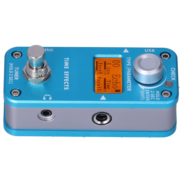 Fördröjningsreverb-effektpedal Cycle Overload Elektrisk gitarr Effektor Musikinstrument Tillbehör