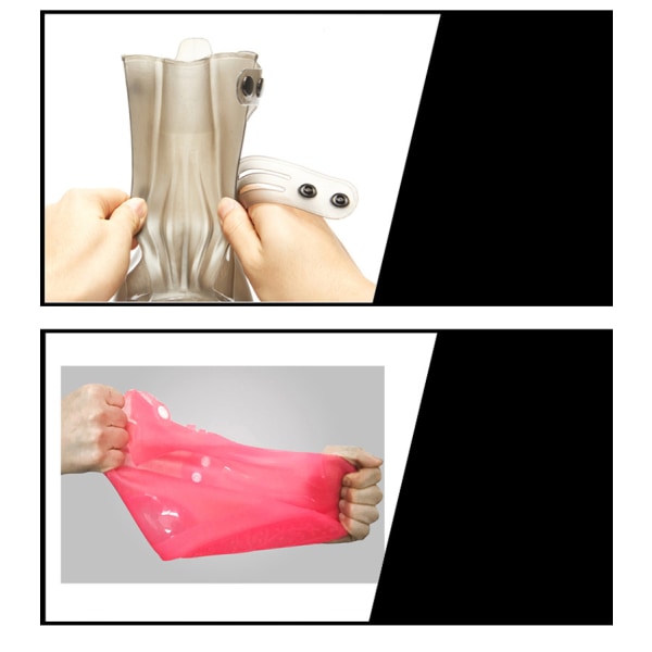 Återanvändbart vattentätt cover, tvättbart rent cover lämpligt för män och kvinnor - Halkfritt, vikbart, slitstarkt, bärbart, mjukt rosa (S 34/35)
