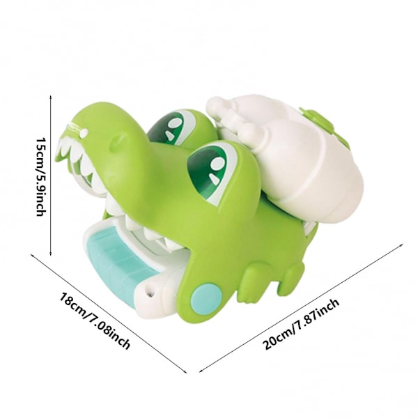 Vesisuihkupistooli | Piirretty Dinosauruksen Hai Suihkupistooli Rannepistooli | Pitkän Kantaman Vesisuihkupistooli Pojille Tytöille Leikkikalu Lahja (Krokotiili)