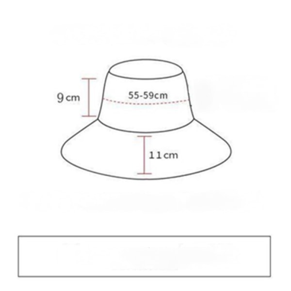 Unisex Bucket Hat Solbeskyttelse Kasket Fiskeri Udendørs Sol Strand Hat Dobbeltsidet Bærbar-MZ9902