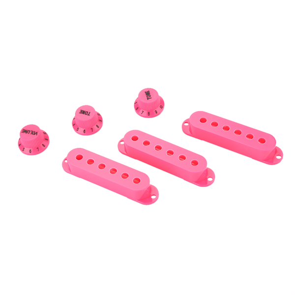 3 stk. plast single coil pickup-deksler 48mm 50mm 52mm erstatning for elektrisk gitar (rosa)