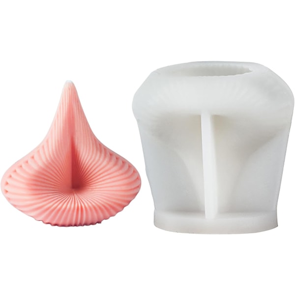 Spiral Ljusform Vågljusform Cylinder Resinform Smycken Resin Gjutform Handgjord Silikonform för Resin Ljustillverkning M D