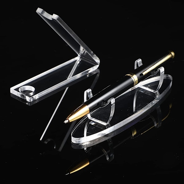 2 stk Akryl Penneholder Display Stativ Blyant Display Holder Fontene Kulepenn Display Stativ for Penner Blyant Display Klar Pe