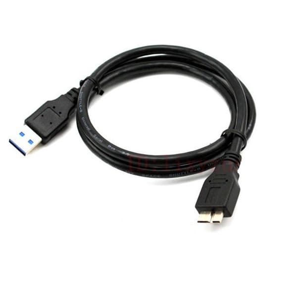 1m USB3.0 til mikro-B mobil harddisk datakabel desktop laptop forlænger opladerkabel, 3-pak