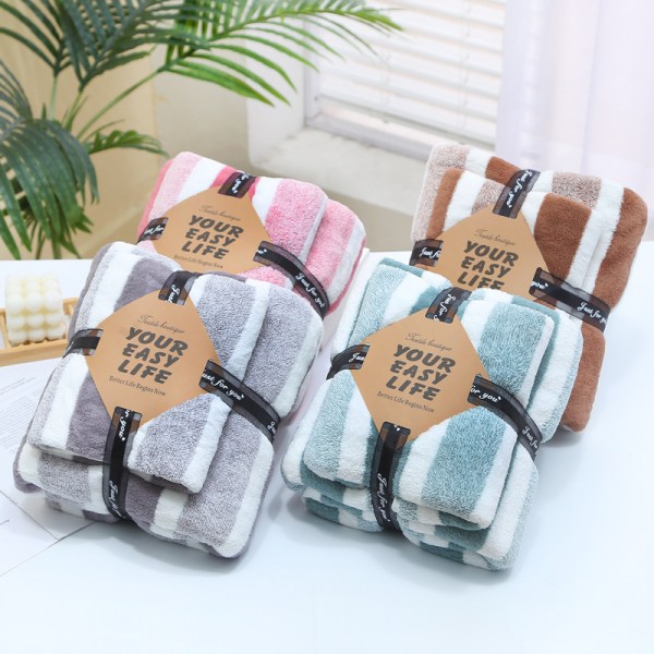 Mikrofiber badlakan set 2-pack tvättlappar mikrofiber korall sammet högabsorberande handduk snabb torkande handduksset för bad grönt