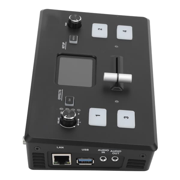 FEELWOELD Multi Camera Video Mixer 2in Display Video Switcher / 100‑240V