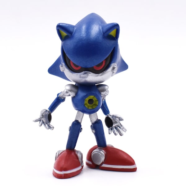 1:a generationen, 6 Sonic-figurer, superljudsmus och flygande musleksaker, spelmodeller, dockdekorationer-6 st/set 6 pcs/set