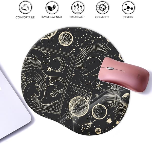 Ergonomisk Musematte med Håndleddstøtte, Søt Musematte med Håndleddstøtte, Komfortabel Musematte for Hjemmekontor, Spill og Arbeid med Datamaskiner L