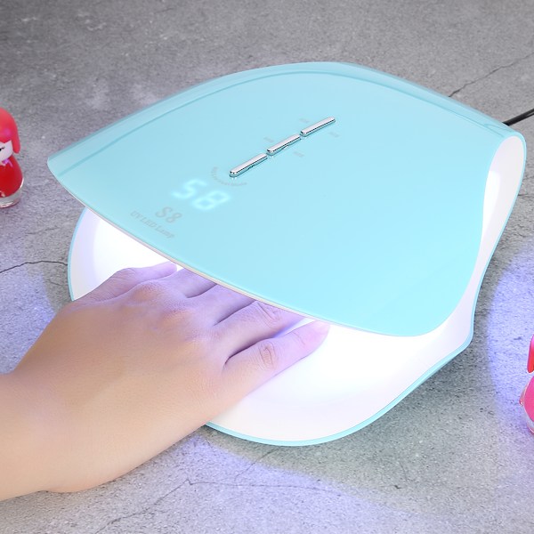 Nyttig 48W UV LED Neglelampe Tørrer Negle Gel Polish Tørring Hærdende Manicure Værktøj Blå