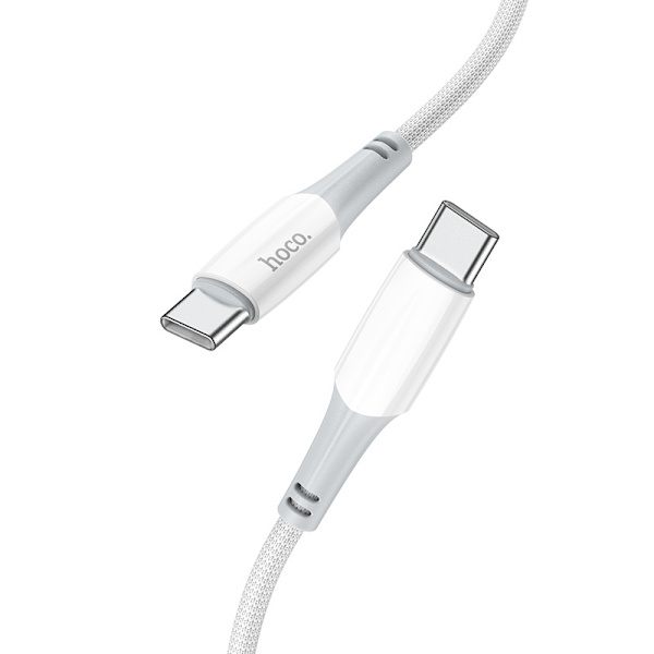 hoco. X70 egnet for type-c mobiltelefon 60W ladedata kabel ny nylon flettet 3A hurtiglading kabel