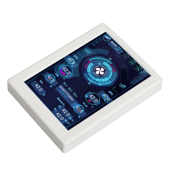 3,5 tommer IPS USB PC temperaturdisplay 360 graders roterbar AIDA64 computer CPU datamonitor