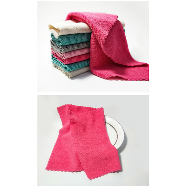 Mikrofiberrengöringsdukar, icke-slipande, återanvändbara och tvättbara - 15,7 x 15,7 tum grå (2-pack)