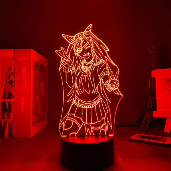 Akryyli Manga-hahmo Mioda Ibuki 3D Illuusio LED Anime-lamppu 16 Väriä RGB Kaukosäädin Makuuhuoneen Koriste Yöpöydän Yövalo Lasten Lomalahjat