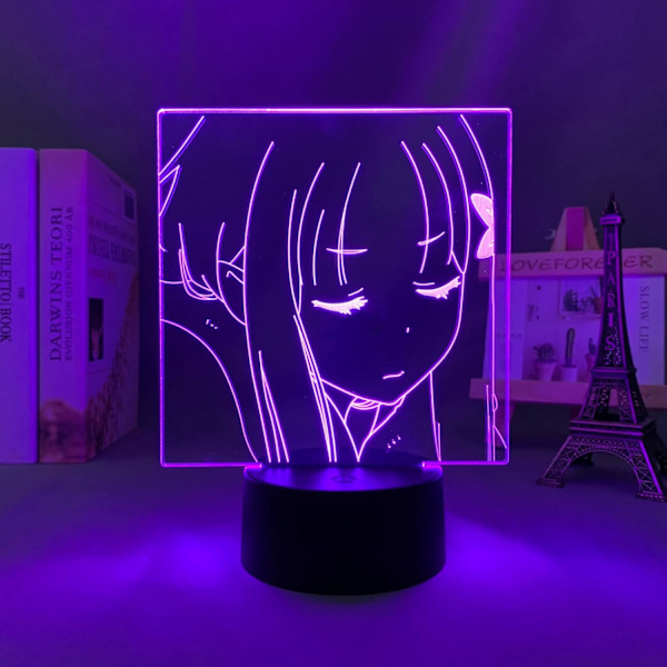 WJ Anime Re Zero Från En Annan Värld Till Barnens Födelsedagspresent Re Zero 3D Optisk Illusion Nattljus PXJD