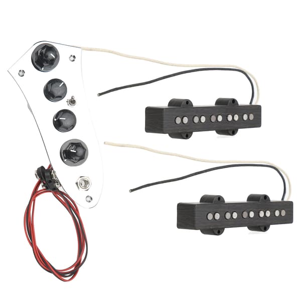 Gitarrbas Pickup Set Standard Ersättning 5 Strängar Metall Plast Pick Up Wired Bass Control Board Kit