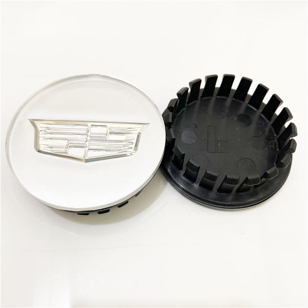 Sopii Cadillac Wheel Hub Cover CTS SLS XTS SRX ATS Auton Pyörän Keskiöpeitteeseen - Väri Vakiohopea [67mm] (Neljän Pakkaus)