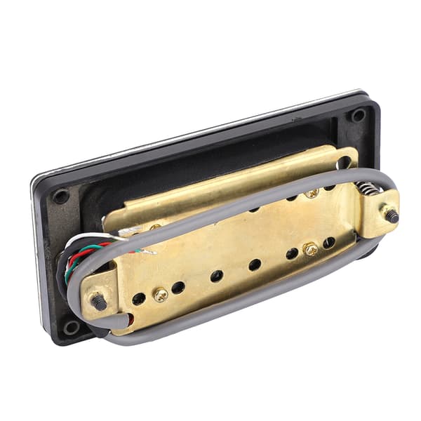 Celluloid Magnet Halsbrygga Pickup Humbucker för LP SG Jazz Gitarr (Grå Svart)